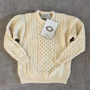 Aran Sweater Market 100% wool sweater XS